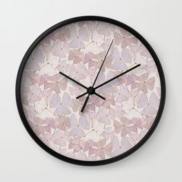  Botanical  clover Pot Wall Clock