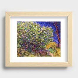 Vincent van Gogh "Lilac Bush" Recessed Framed Print