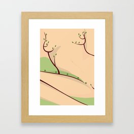Sweet valley. Erotic nature series Framed Art Print