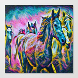 Horses in a Dream Canvas Print