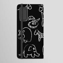 Animal Chalkboard Doodles Android Wallet Case