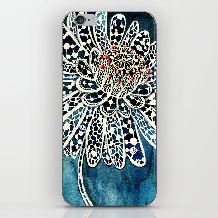 Flower Paintings: Lace Flower iPhone Skin