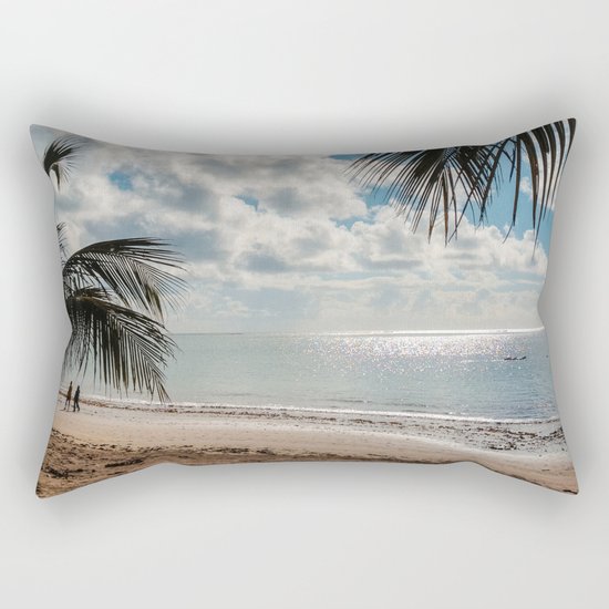 Couple at the beach Rectangular Pillow