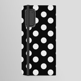 Polka Dot (White & Black Pattern) Android Wallet Case