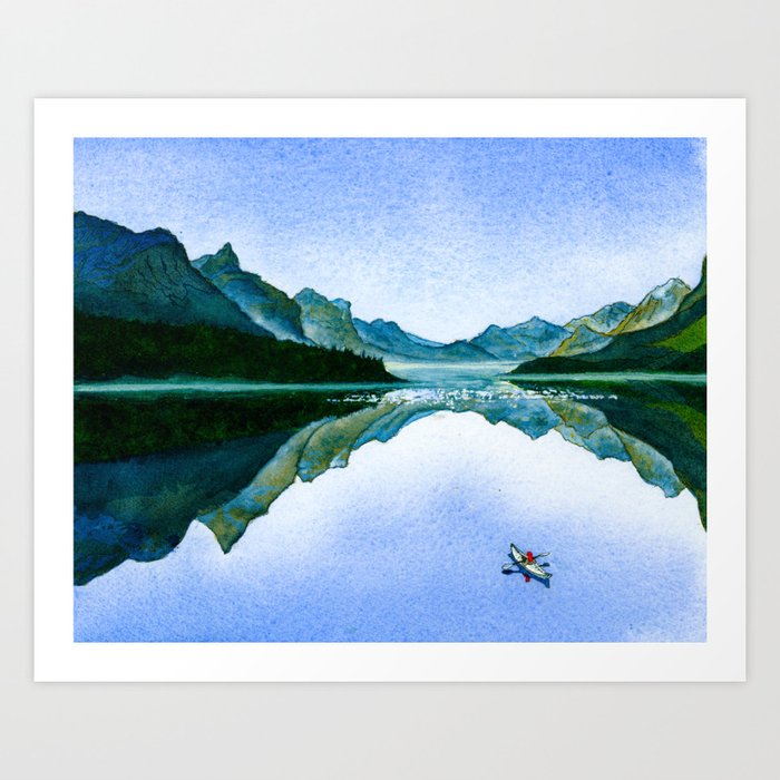 Mountain Reflection Art Print