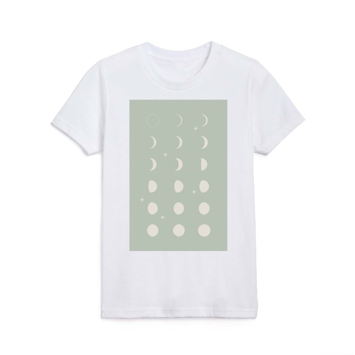 Moon Phases And Stars Kids T Shirt