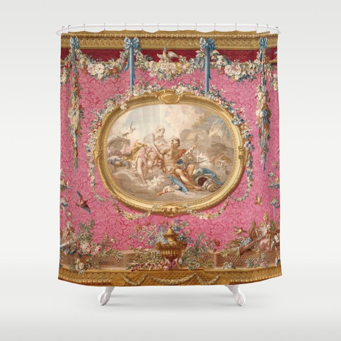 Romantic Venus French Louis XIV Tapestry by Francois Boucher Shower Curtain