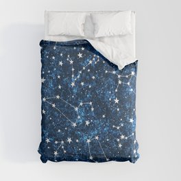 Starry Night Sky Cosmic Constellations Comforter