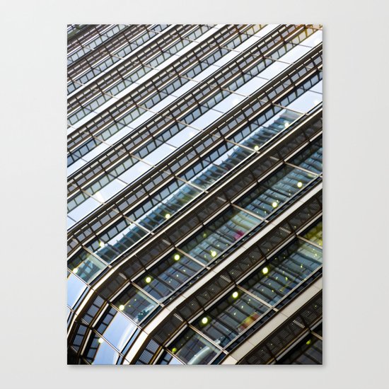 Canary Wharf Abstract Canvas Print
