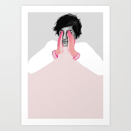 A Touch of Pink 02 Art Print