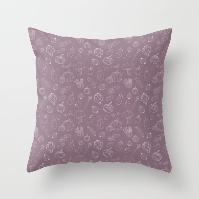So Many Vegetables Throw Pillow
