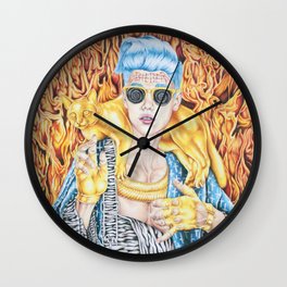 J.B. and the Golden Pussy Wall Clock