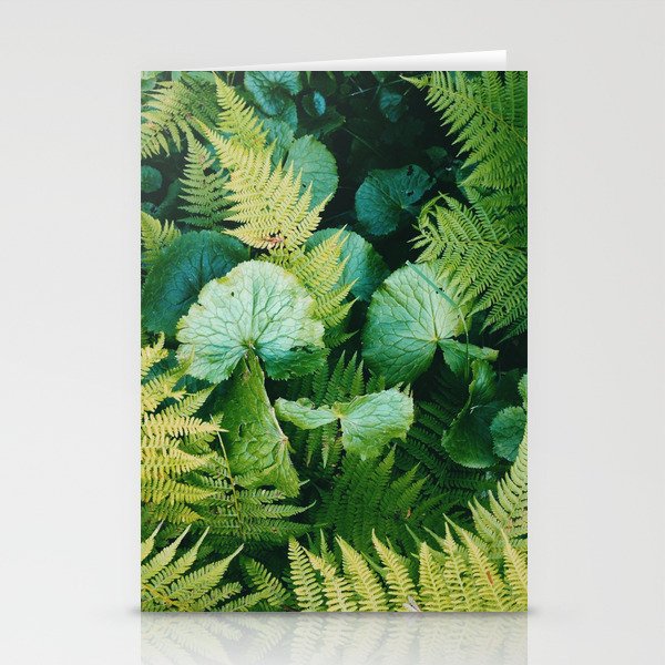 Green fern Stationery Cards