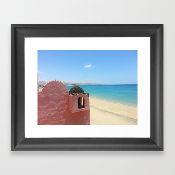 Stunning beach  Framed Art Print