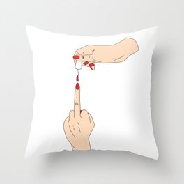 Manicure Throw Pillow