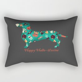 Happy Hallo-Weenie Rectangular Pillow