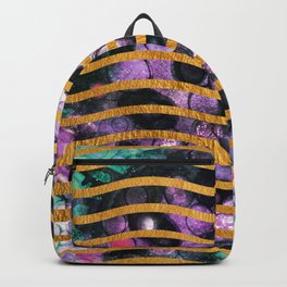 Gold Waves and Ink #society6 Backpack