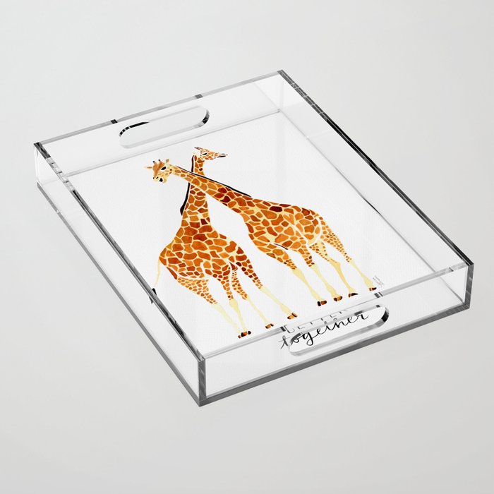 Better Together - Giraffes Acrylic Tray