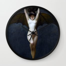 THE BAT WOMAN - ALBERT JOSEPH PENOT Wall Clock