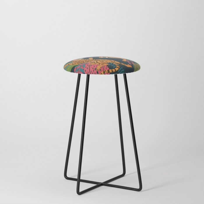 Jungle Cats - Roaring Tigers Counter Stool