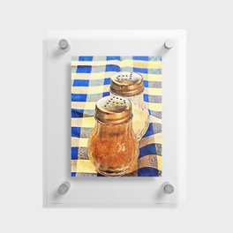 Salt and Pepper at Breakfast in a Country that Doesn't Speak English Floating Acrylic Print