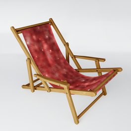 Glam Red Diamond Shimmer Glitter Sling Chair
