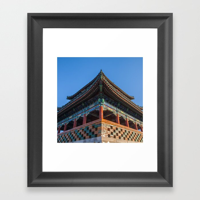 China Photography - Beautiful Temple In Jingshan Park Framed Art Print