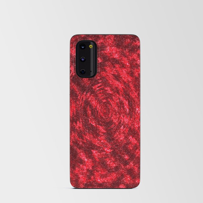 Deep Red Vortex Android Card Case