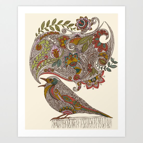 Random Talking Art Print