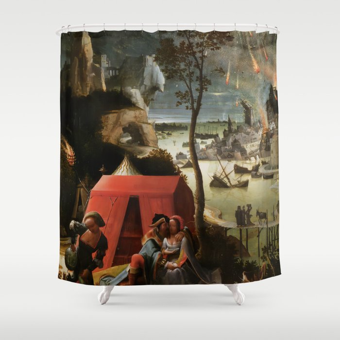 Lucas van Leyden - Lot and his Daughters Shower Curtain