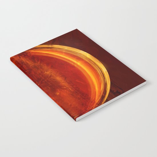 meditation orange Notebook
