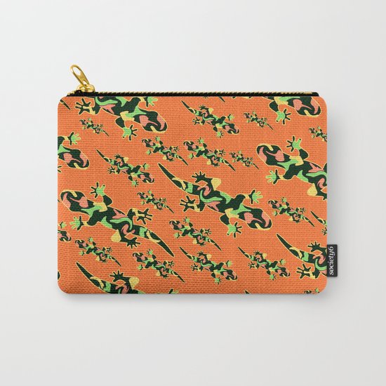 Lizards- tribal Carry-All Pouch