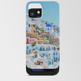 Santorini Greece #7 iPhone Card Case