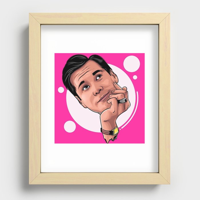 JIm carrey Recessed Framed Print