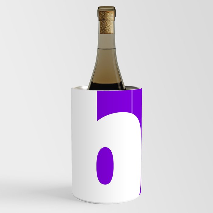 b (White & Violet Letter) Wine Chiller