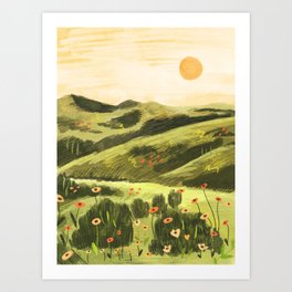 Sunny Landscape Art Print