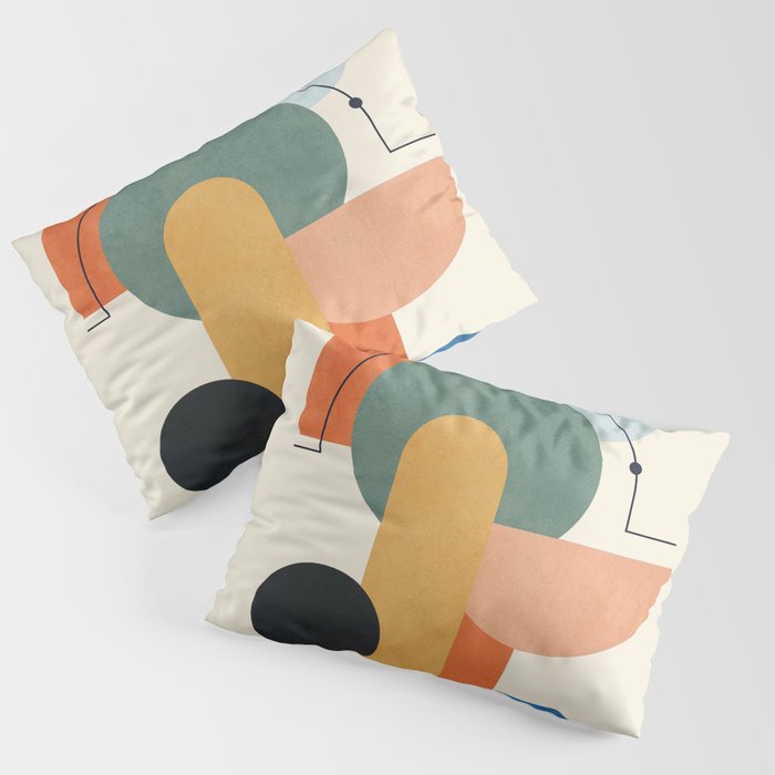 Geometric Color Play 01 Pillow Sham