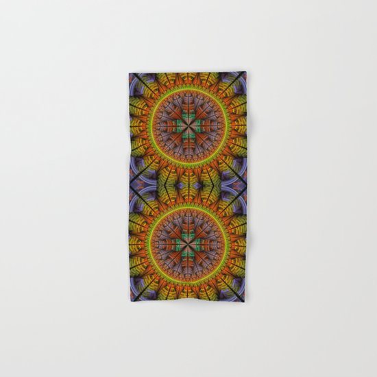Groovy tribal pattern star Hand & Bath Towel