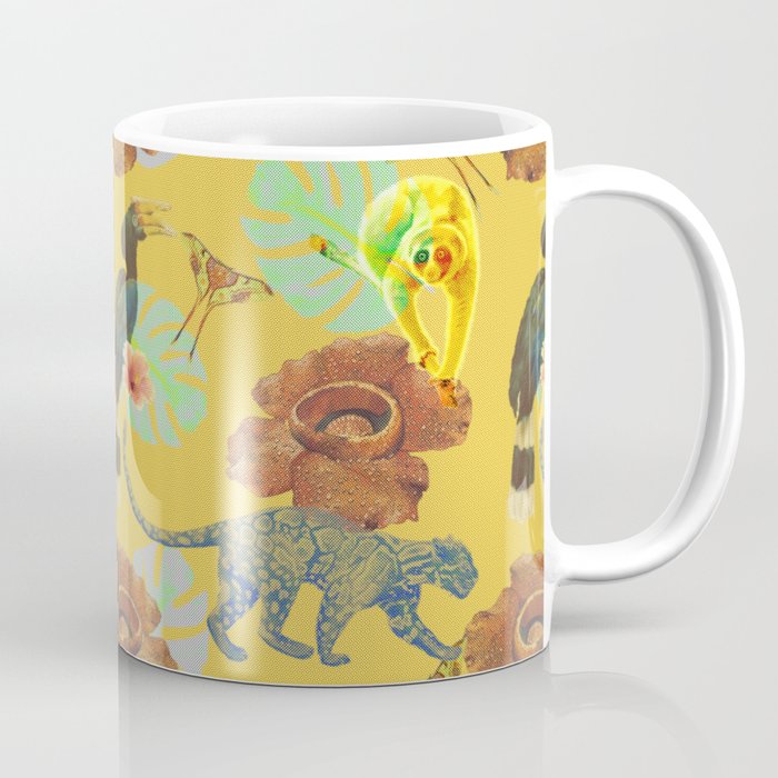 Tropical Rainforest in Yellow Coffee Mug