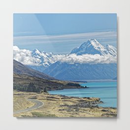 New Zealand Photography - The Tallest Mountain In New Zealand Metal Print