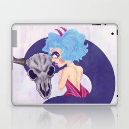 Girl and Skull friend Laptop & iPad Skin