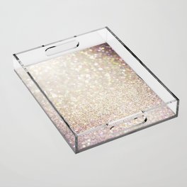 Iridescent Glitter Acrylic Tray