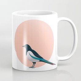 Magpie Graphic Bird Coffee Mug