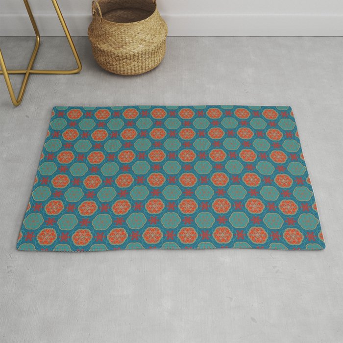 Seed of Life Series 1 Pattern 3 Rug by Brent_Holzheimer | Society6