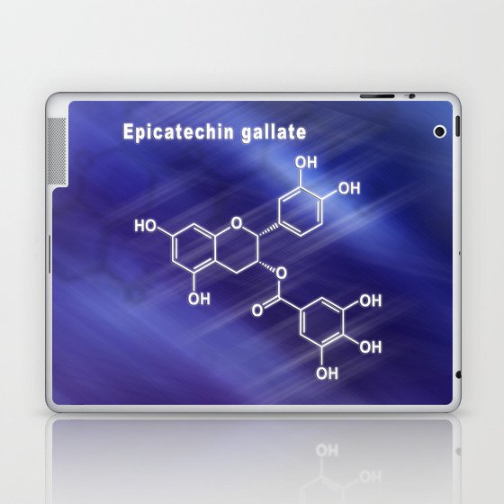 Epicatechin-gallate, Structural chemical formula Laptop & iPad Skin