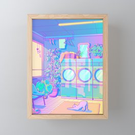 Laundry Blues Framed Mini Art Print
