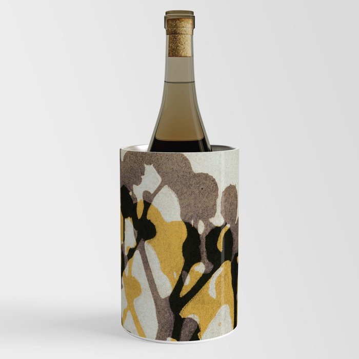 Echoes of Gypsophila / Yellow & Brown Wine Chiller