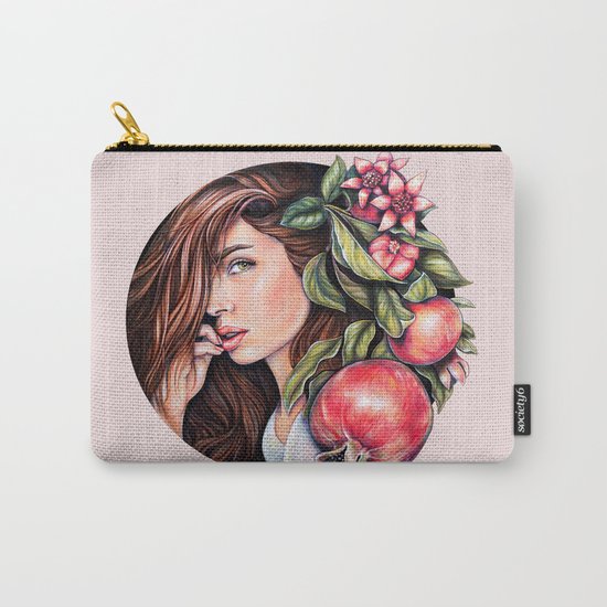 Pomegranate flowers Carry-All Pouch