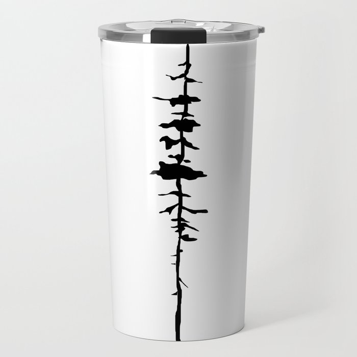 Thin Tree Silhouette Travel Mug