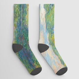 Claude Monet - Poplars on the Epte (1891) Socks